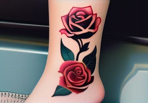 玫瑰花纹身（8p）